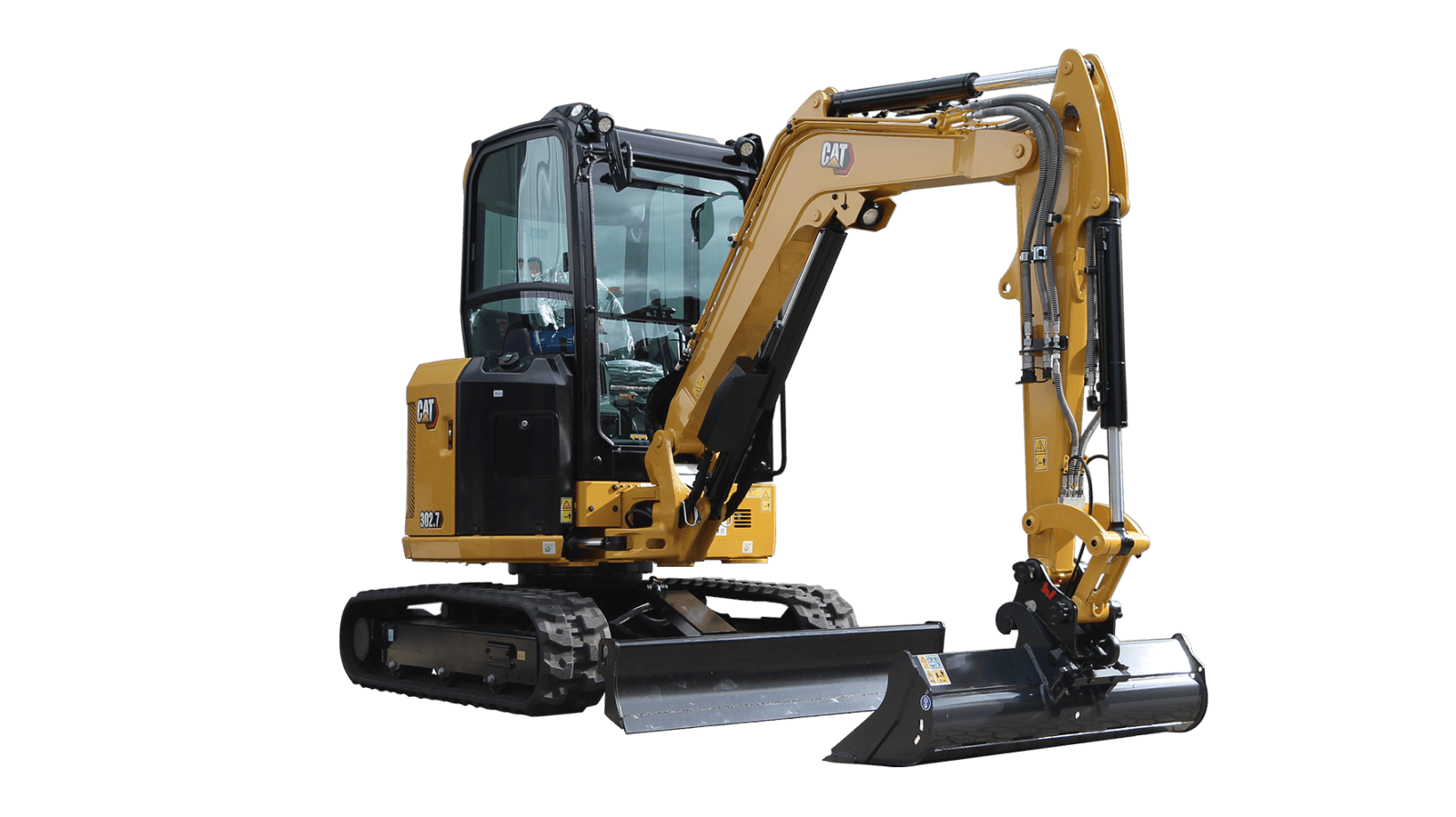 Mini ekskavatoriai 2,7t TRS4 360⁰ ROTOTILT CAT 302.7CR